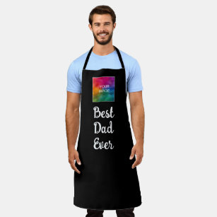 Customizable Text Image Template Best Dad Ever Apron
