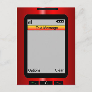 Customizable Text Message Postcard