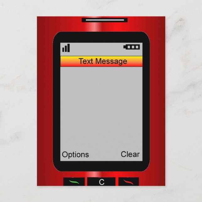 Customizable Text Message Postcard (Front)