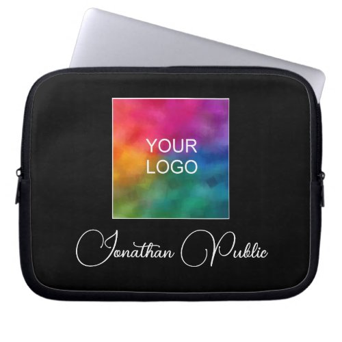Customizable Text Name Image Color Template Laptop Sleeve