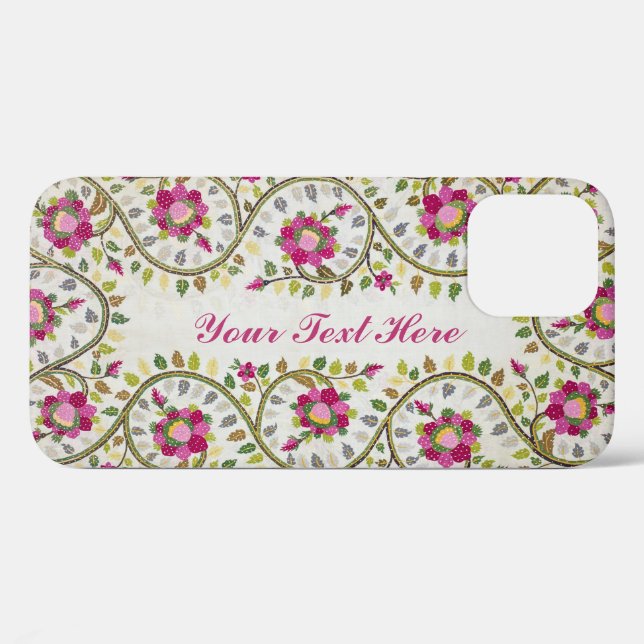 Customizable Text, Peonies Pattern, William Morris Case-Mate iPhone Case (Back (Horizontal))