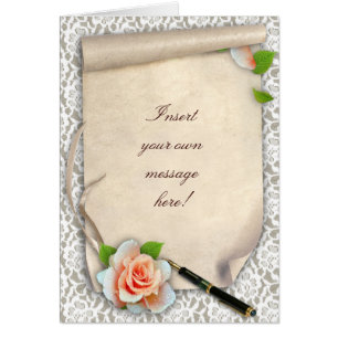 Customizable Text Scroll Cards