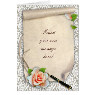 Customizable Text Scroll Cards
