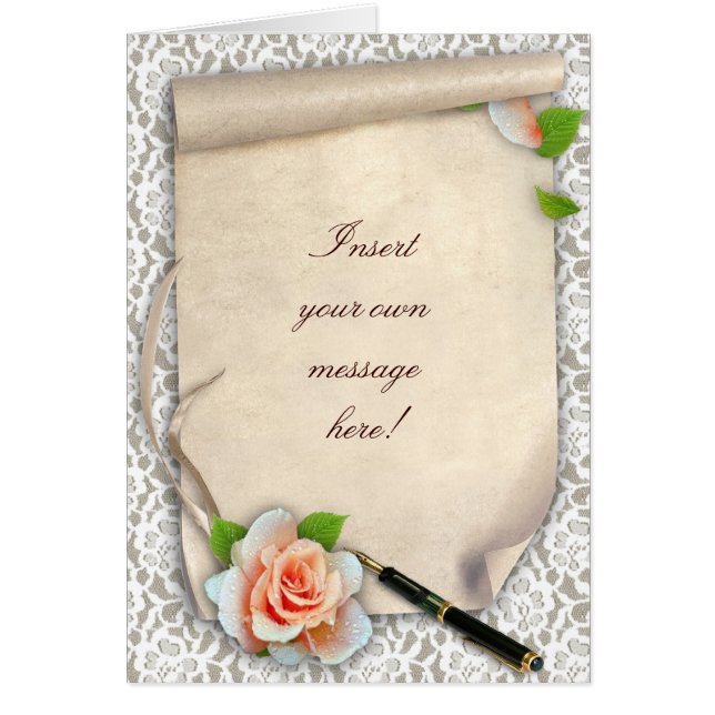 Customizable Text Scroll Cards (Front)