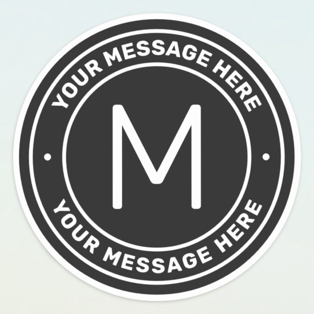 Customizable Text Template | Black Sticker (Creator Uploaded)