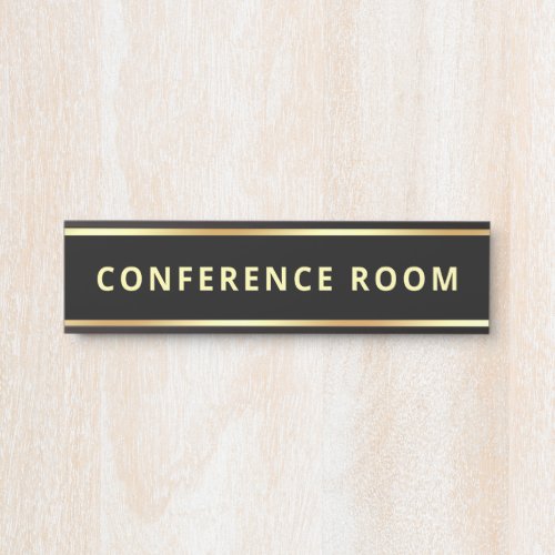 Customizable Text Template Conference Room Door Sign