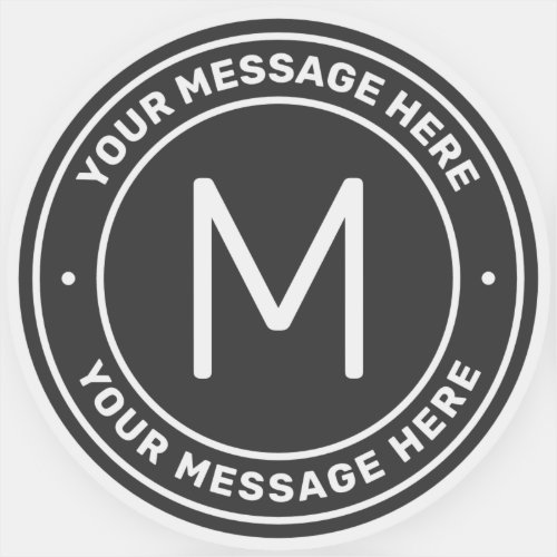 Customizable Text Template  Grey Transparent Sticker