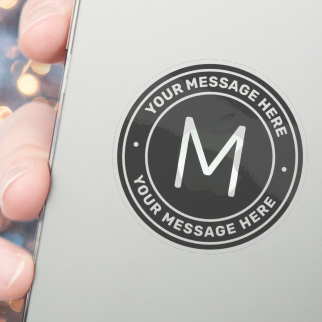 Customizable Text Template | Grey Transparent Sticker (Creator Uploaded)
