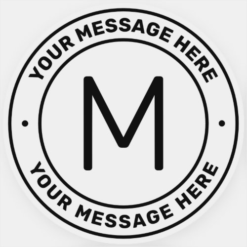Customizable Text Template  Transparent Sticker