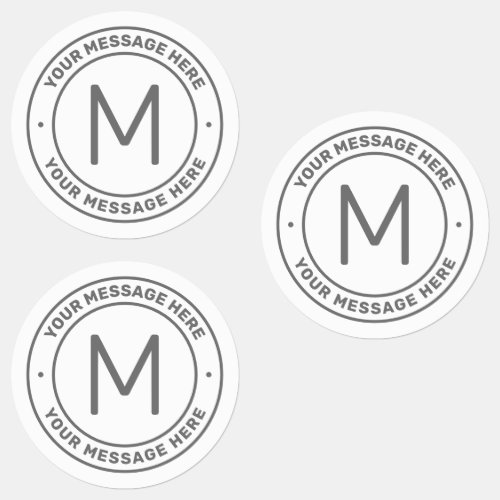 Customizable Text Template   White  Grey Labels