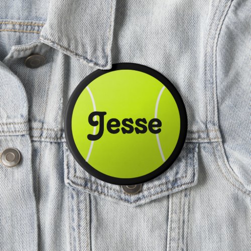 Customizable Text Tennis Ball for Players  Fans Button