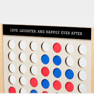 Customizable Text Wedding Game Fast Four