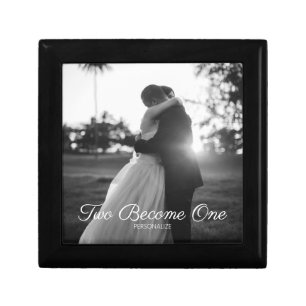 Customizable Text Wedding Jewelry Box