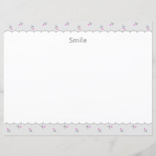 Customizable text wild rose gray