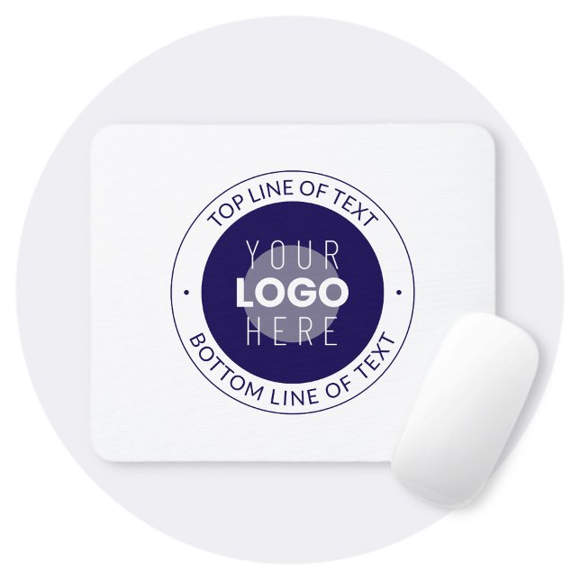 Customizable Text & Your Logo | Dark Blue Purple Mouse Pad (Creator Uploaded)