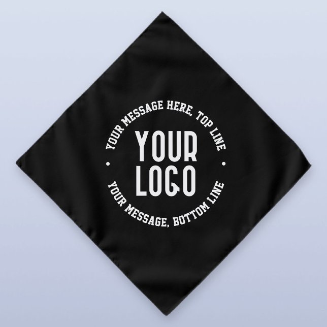 Customizable Text & Your Uploaded Logo or Image   Bandana (Creator Uploaded)