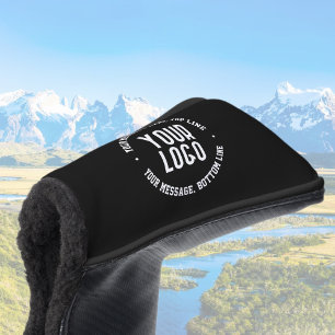 Customizable Text & Your Uploaded Logo or Image Golf Head Cover