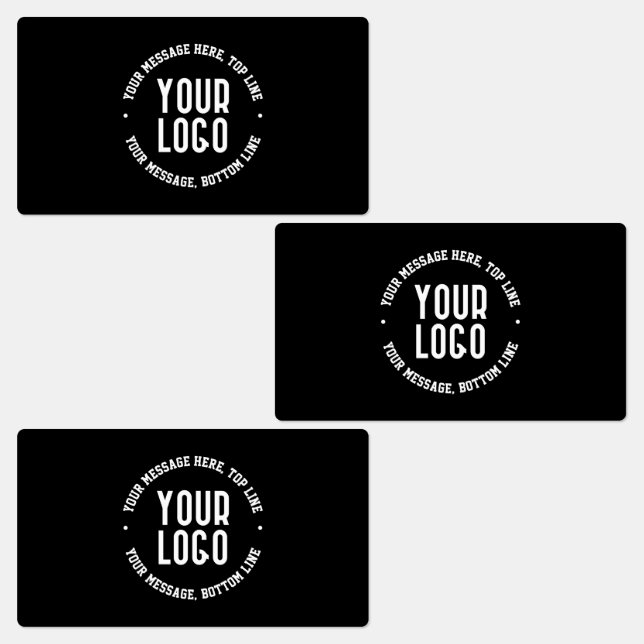 Customizable Text & Your Uploaded Logo or Image   Labels (Group)