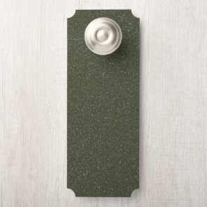 Customizable Textured Green Door Hanger