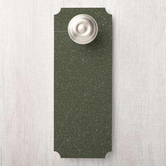 Customizable Textured Green Door Hanger (On Knob)