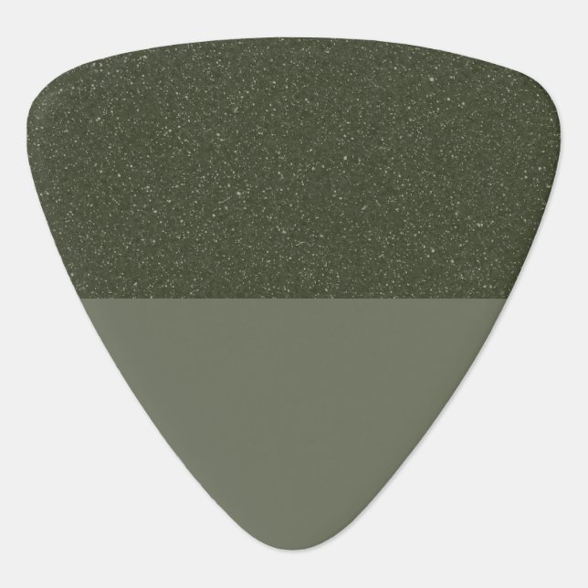 Customizable Textured Moss Guitar Pick (Front)
