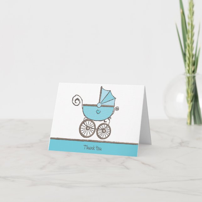 Customizable Thank you - Baby Boy (Front)