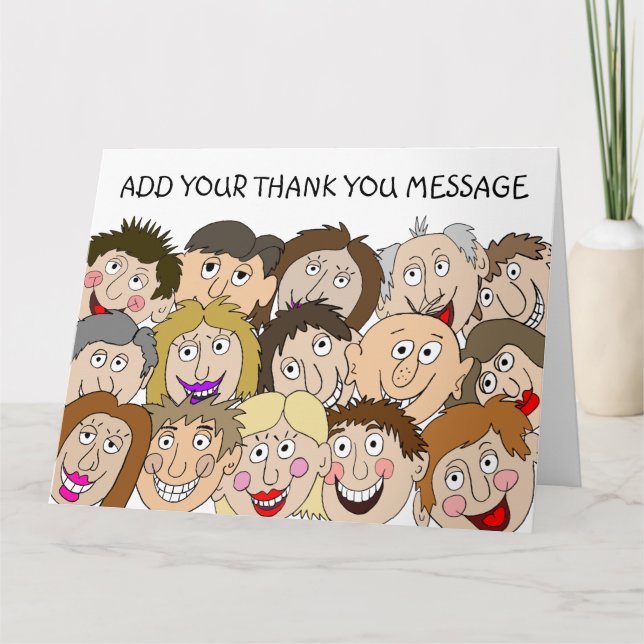 Customizable Thank You  Card (Front)