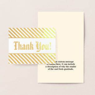 Customizable "Thank You!" Card