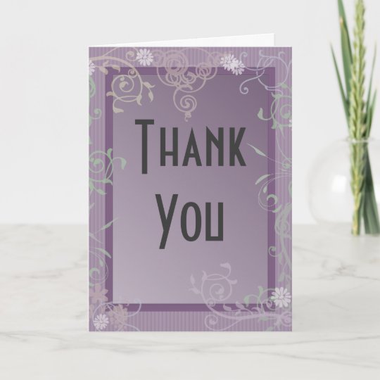 Customizable "Thank You" Card | Zazzle.com