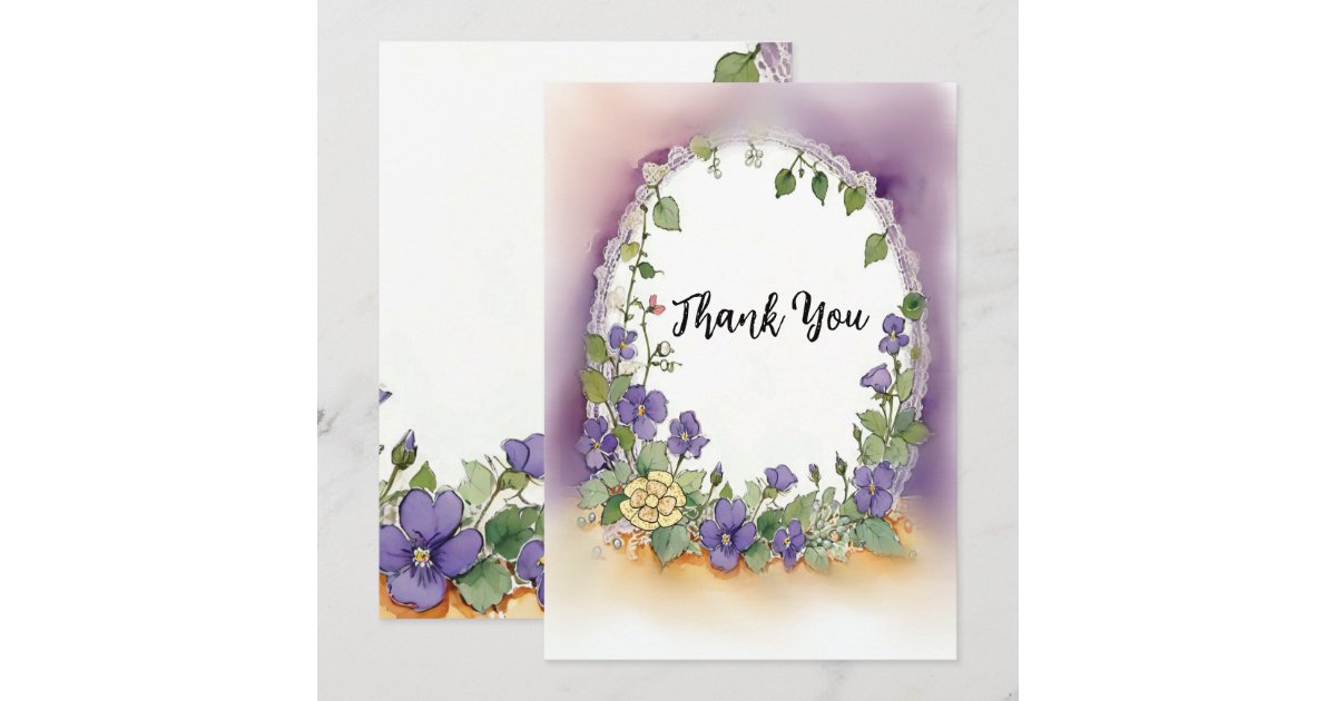 Thank You Rfs Customizable Thank You Card | Zazzle