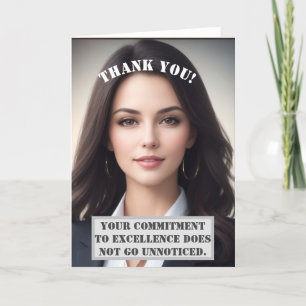 Customizable Thank You Card For Employees