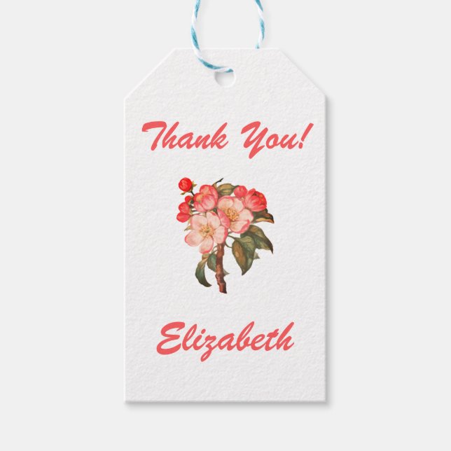 Customizable Thank You Gift Tags (Front)