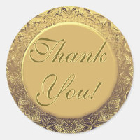 Customizable Thank You Gold Seal
