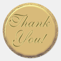 Customizable Thank You Gold Seal