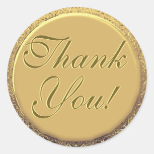 Customizable Thank You Gold Seal