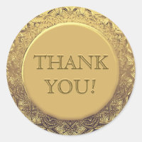 Customizable Thank You Gold Seal