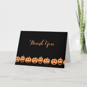Customizable Thank You Halloween Card