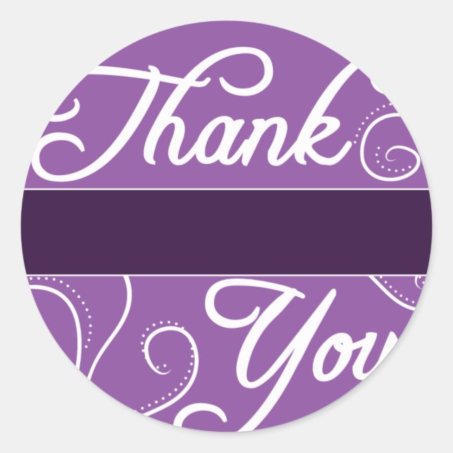 Customizable Thank You Stickers (Front)