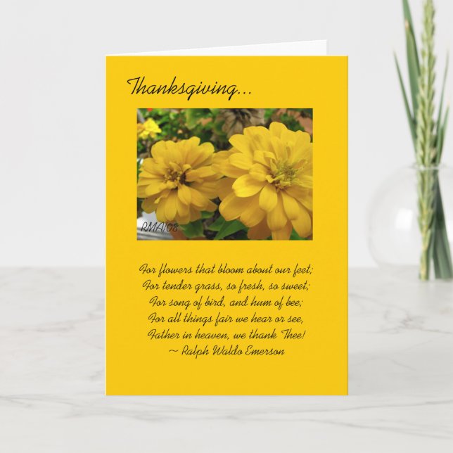 Customizable Thanksgiving Card (Front)