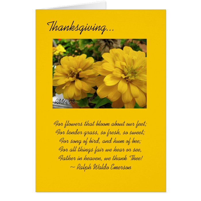 Customizable Thanksgiving Card