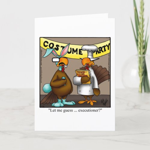 Customizable Thanksgiving Humor Greeting Card