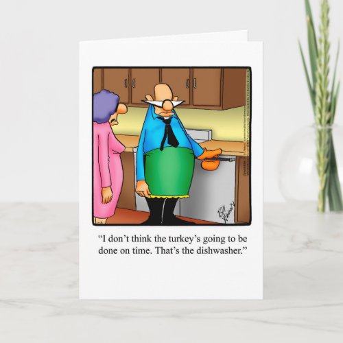 Customizable Thanksgiving Humor Greeting Card