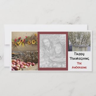 Customizable Thanksgiving Photo Cards photocard