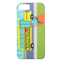 Customizable the Catching School Bus iPhone 7 Case