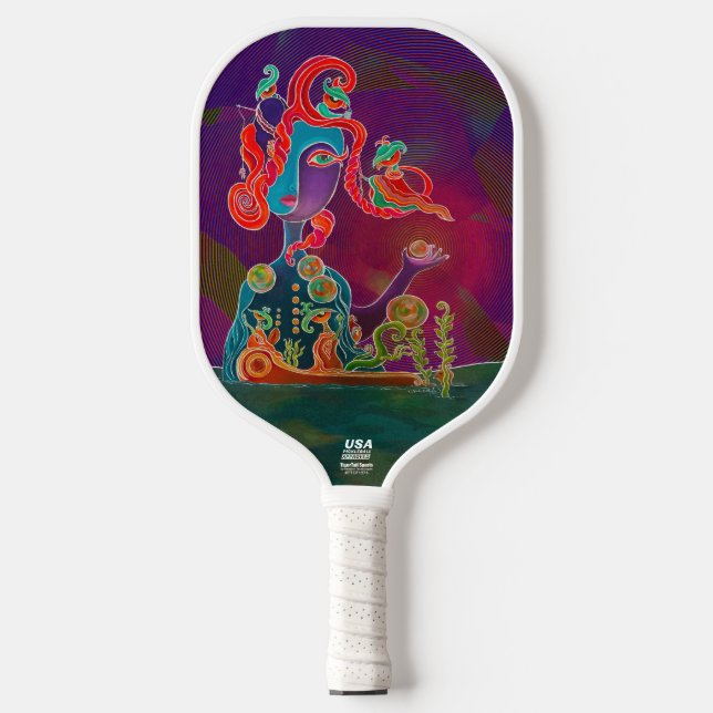 Customizable The Goddess Bright Pickleball Racket (Front)