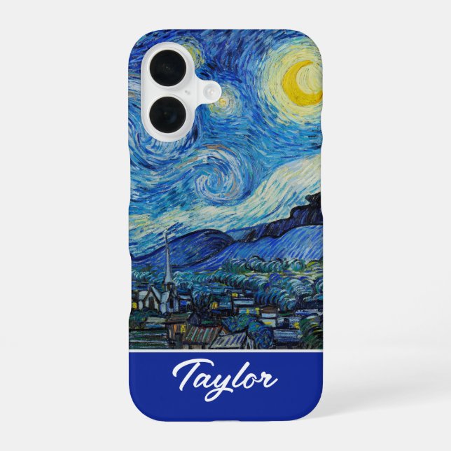 Customizable The Starry Night by Van Gogh iPhone Case (Back)