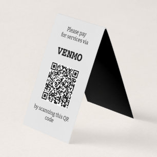 Customizable Three QR code Two Sided Folded  Business Card