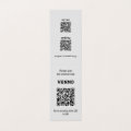 Customizable Three QR code Two Sided Folded Business Card | Zazzle
