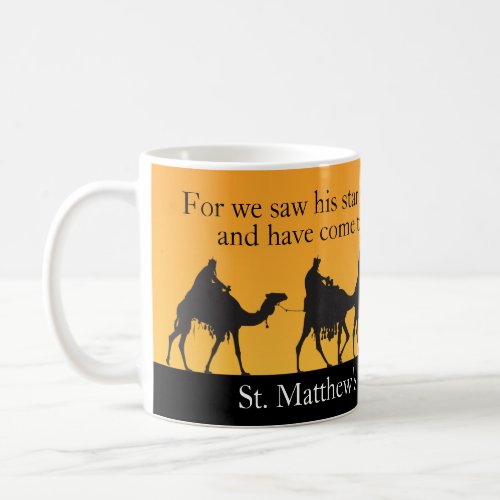 Customizable Three Wise Men Religious Christmas Coffee Mug