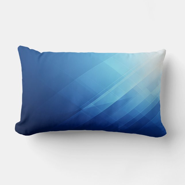 Customizable Throw Pillow – Blue Accent (Front)